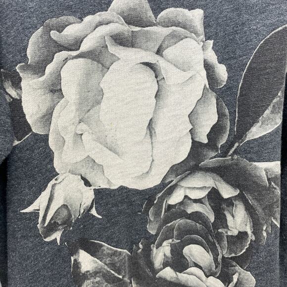 J Crew Floral Graphic Crewneck Sweatshirt Size M - Picture 3 of 9